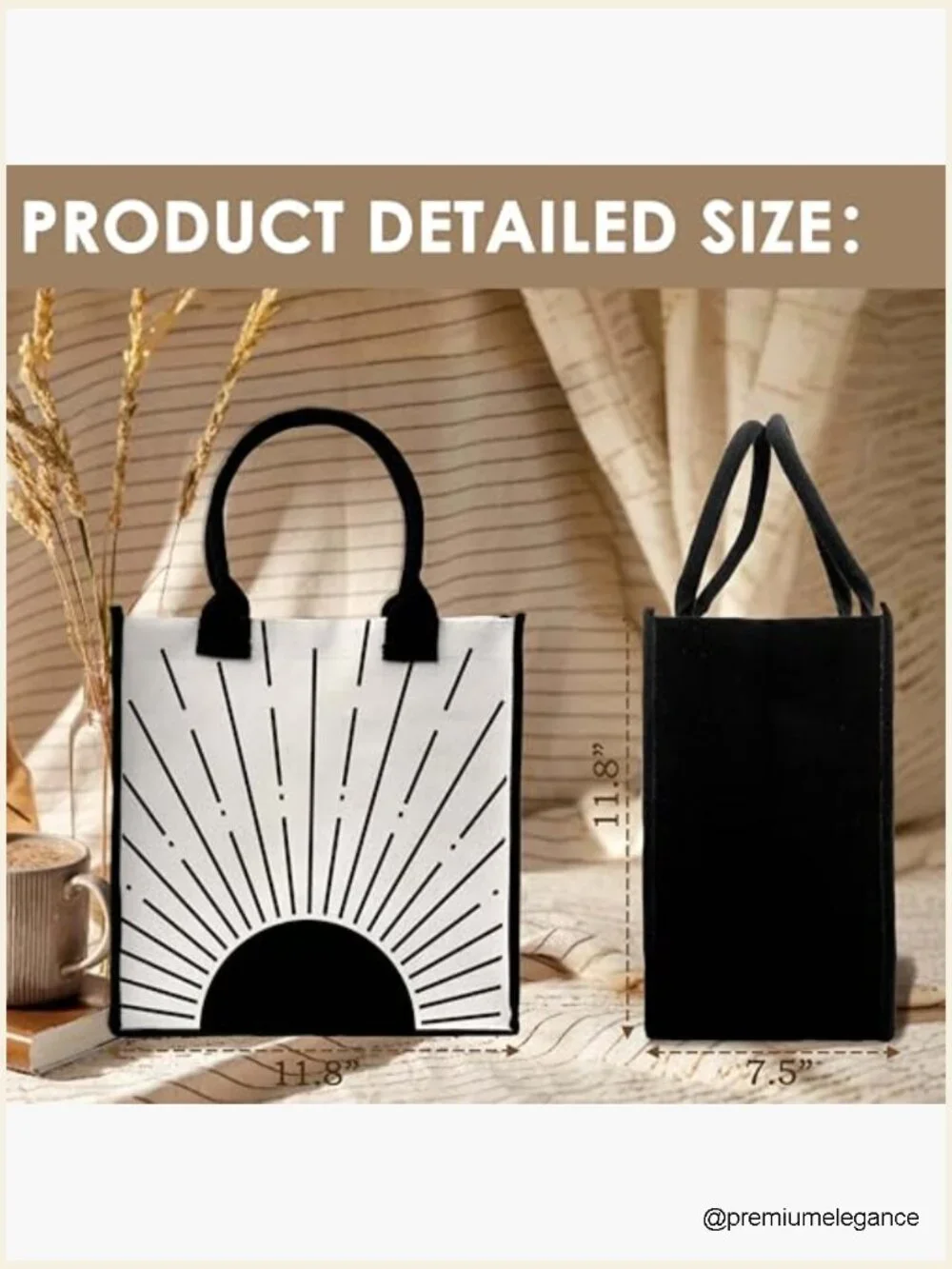 Canvas Tote Bag Reusable Grocery Tote Shopping Beach Bag Birthday Gift